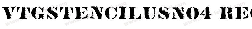 VtgStencilUSNo4 Regular字体转换